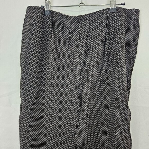J. Jill Womens Pants Ponte Slim Leg Petite Size L Black Geometric Pattern - Picture 8 of 10